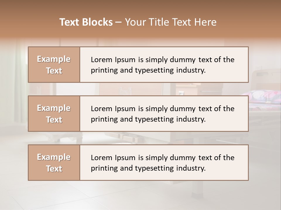 Recovery Nobody Hospital PowerPoint Template