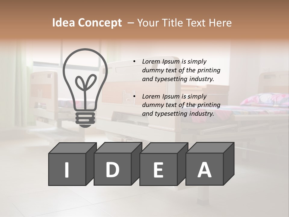 Recovery Nobody Hospital PowerPoint Template