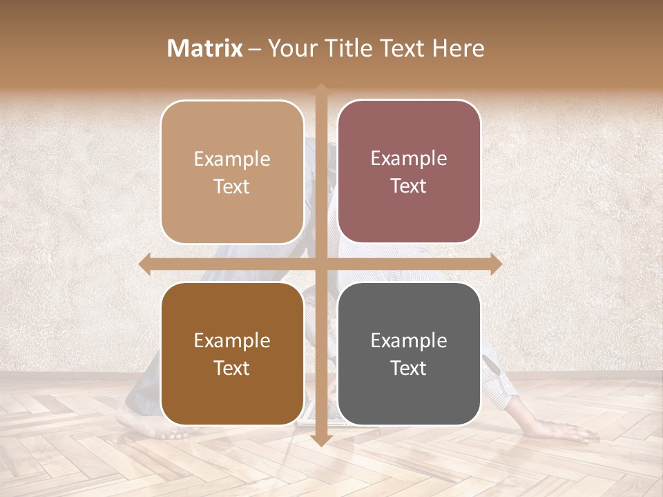 Male Practicing Fun PowerPoint Template