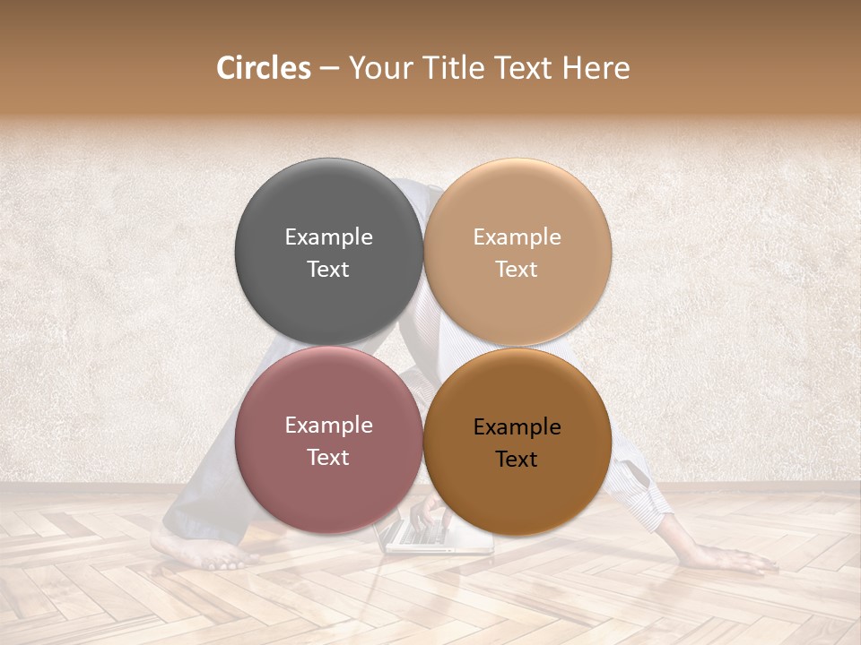 Male Practicing Fun PowerPoint Template