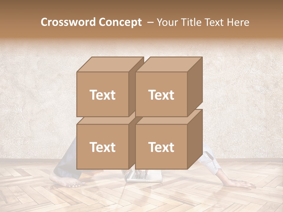Male Practicing Fun PowerPoint Template