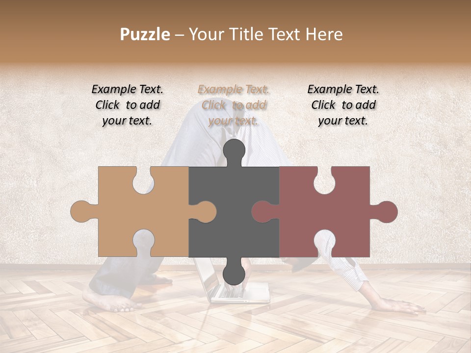 Male Practicing Fun PowerPoint Template