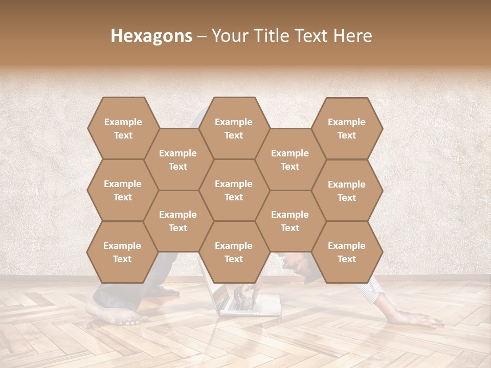 Male Practicing Fun PowerPoint Template