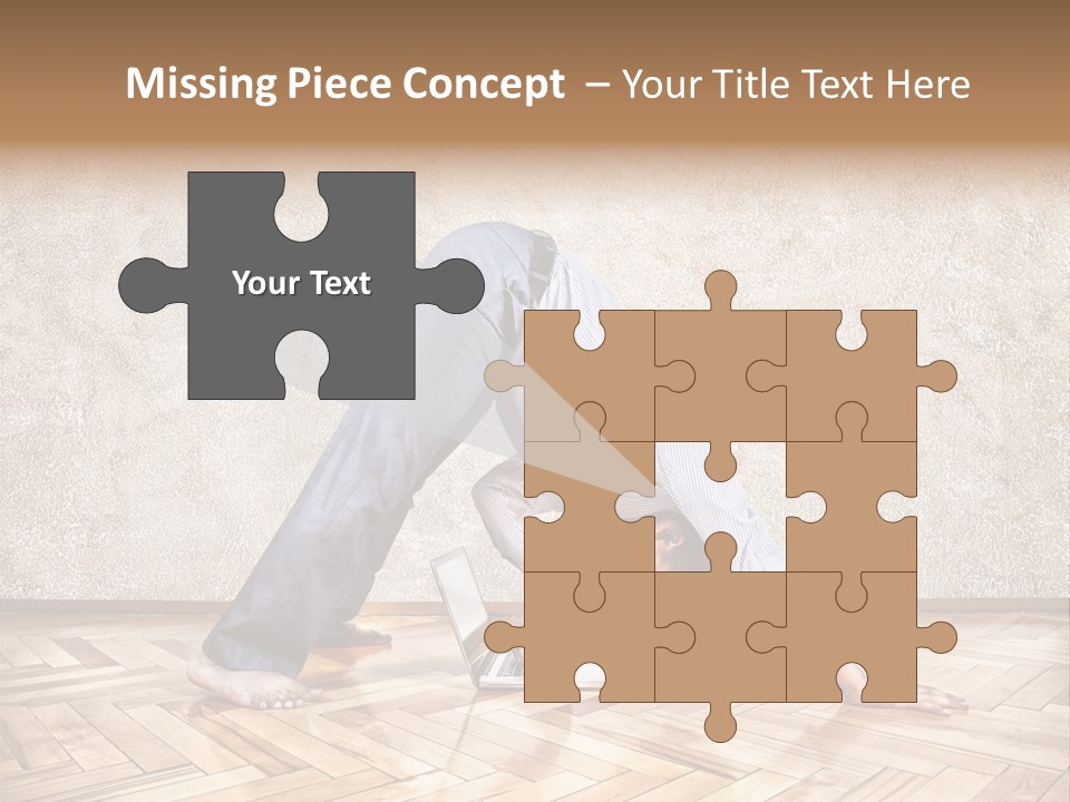 Male Practicing Fun PowerPoint Template