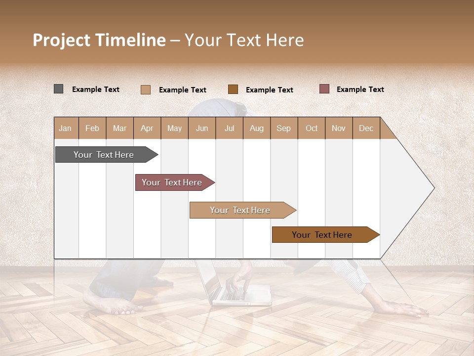 Male Practicing Fun PowerPoint Template