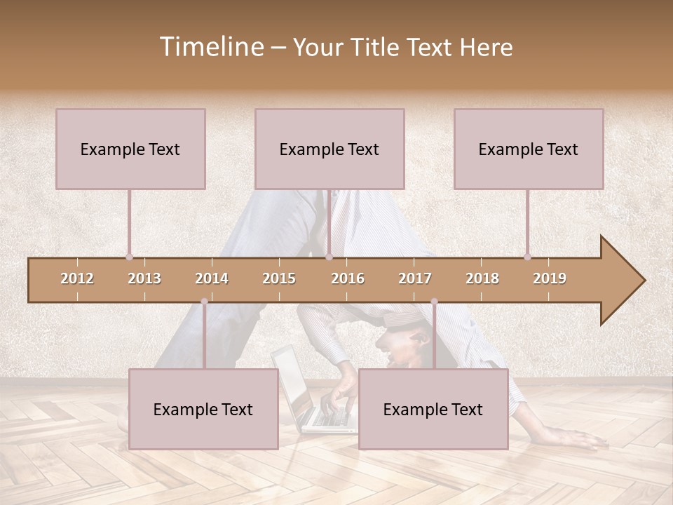 Male Practicing Fun PowerPoint Template