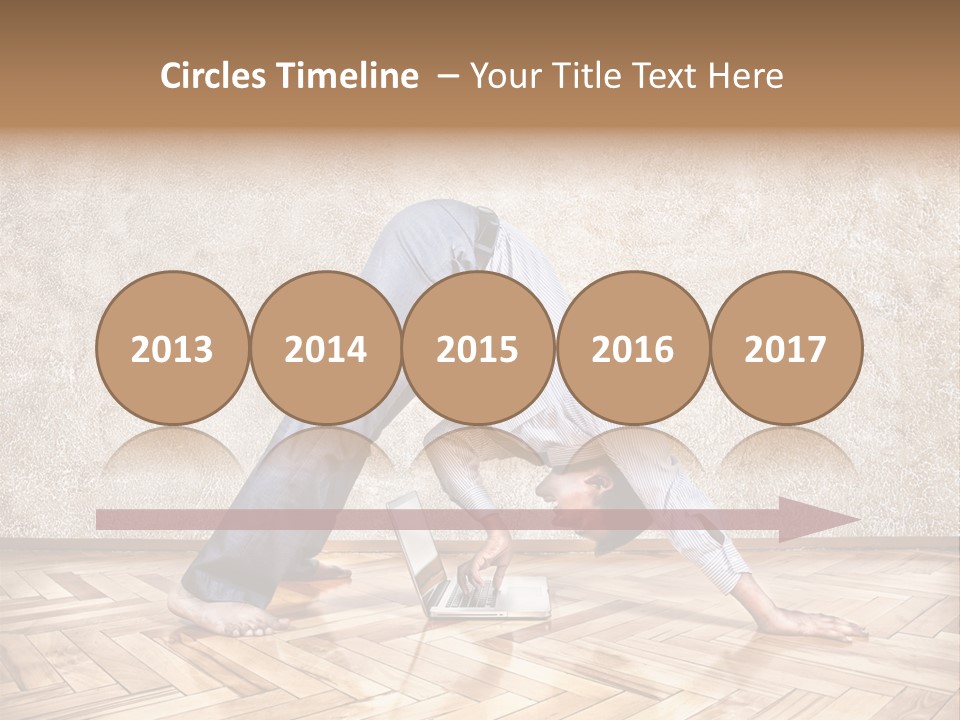 Male Practicing Fun PowerPoint Template