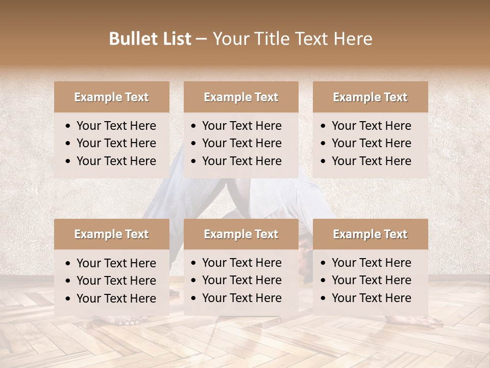 Male Practicing Fun PowerPoint Template