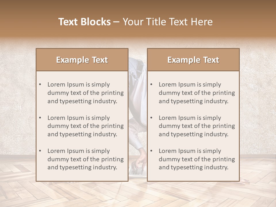 Male Practicing Fun PowerPoint Template