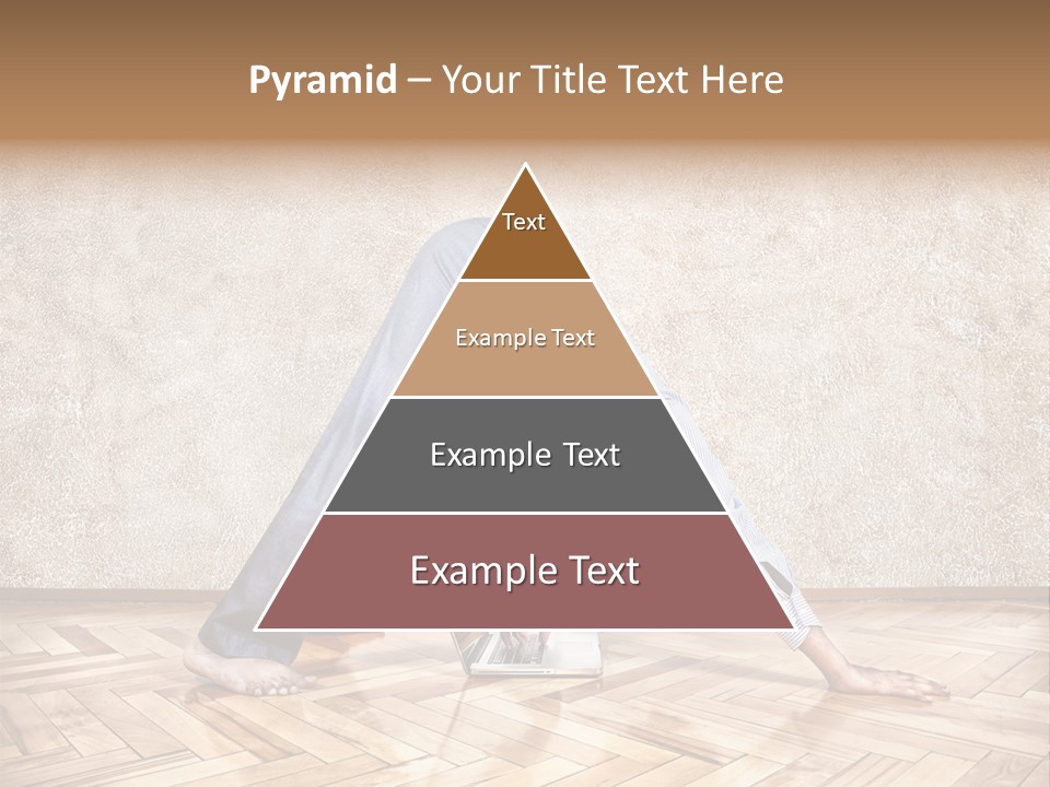 Male Practicing Fun PowerPoint Template
