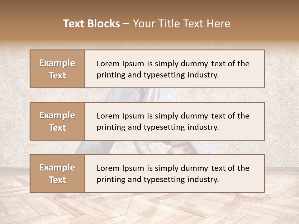 Male Practicing Fun PowerPoint Template