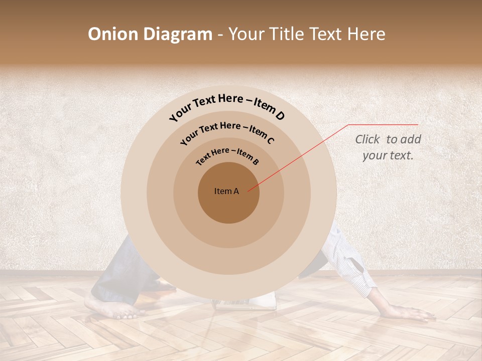 Male Practicing Fun PowerPoint Template