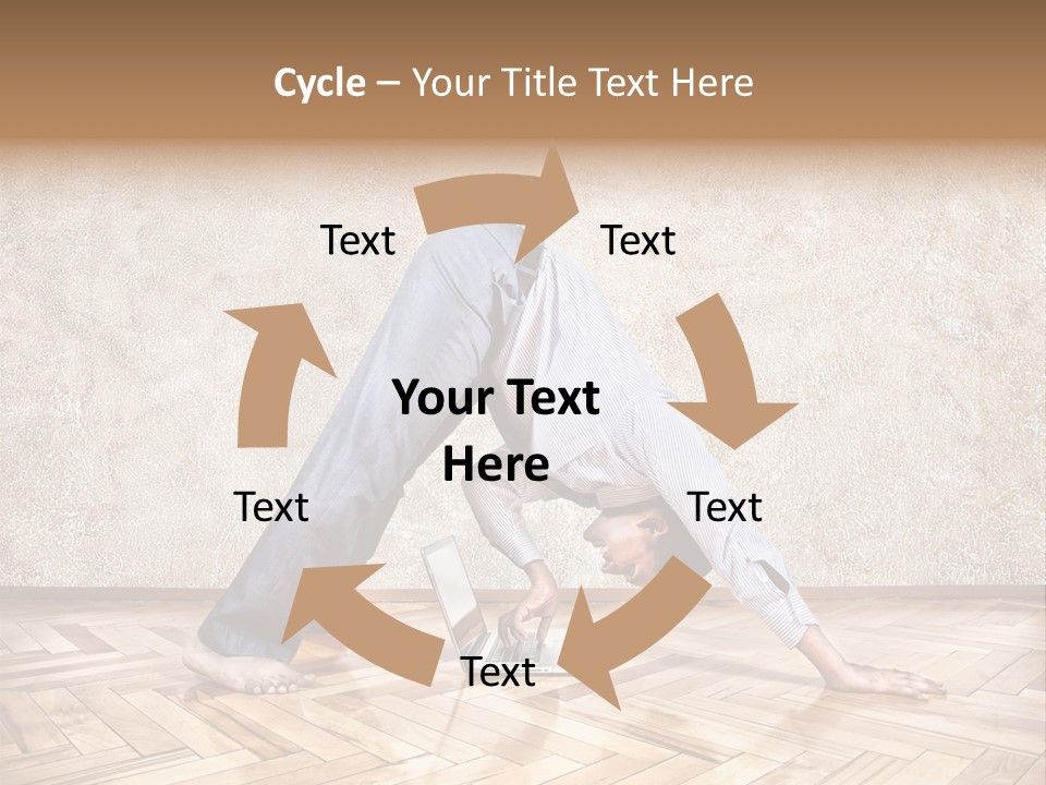 Male Practicing Fun PowerPoint Template