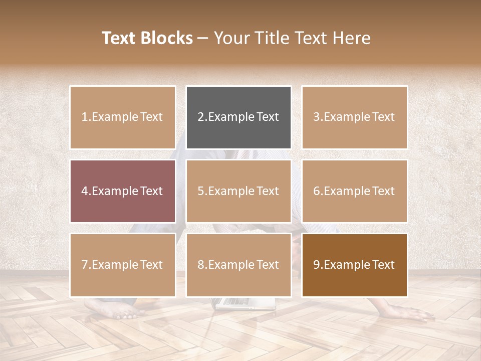 Male Practicing Fun PowerPoint Template