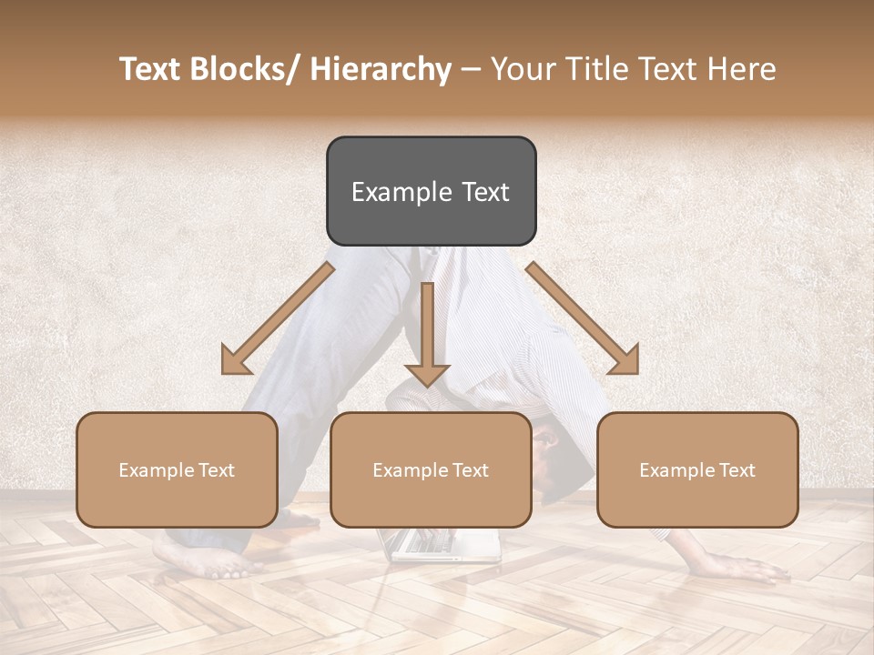 Male Practicing Fun PowerPoint Template