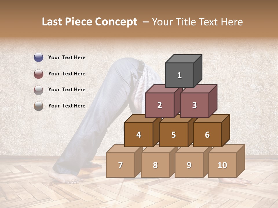 Male Practicing Fun PowerPoint Template