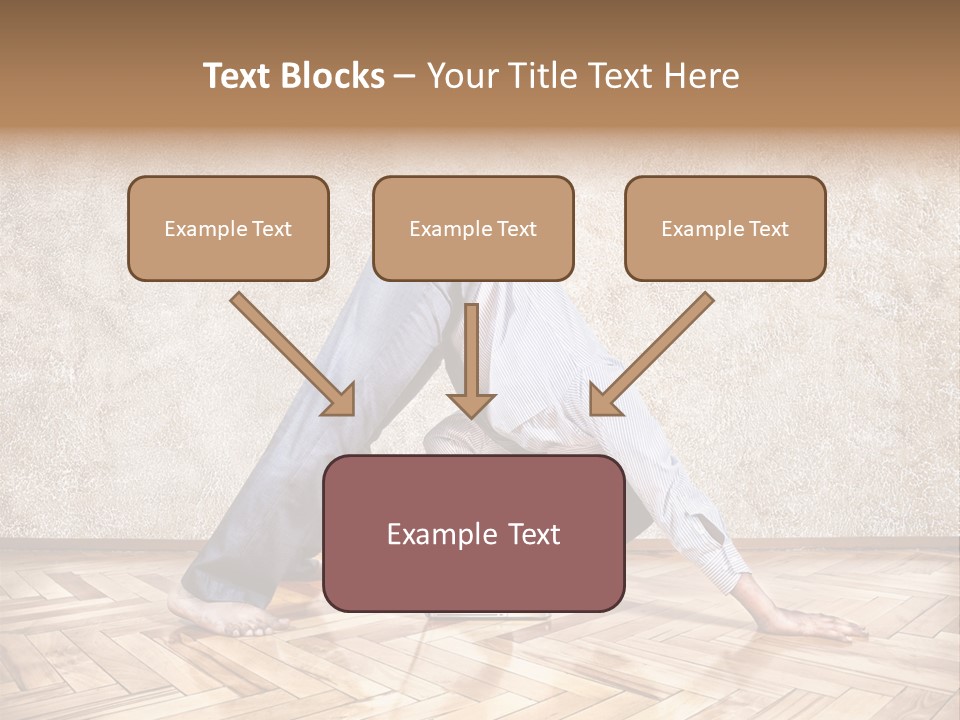 Male Practicing Fun PowerPoint Template