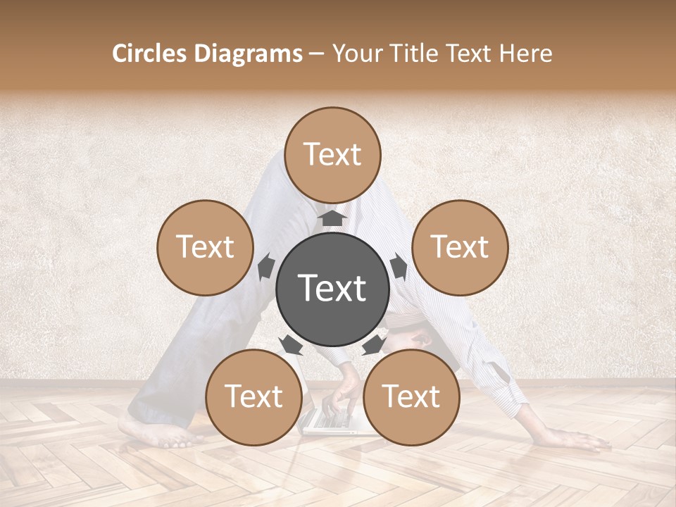 Male Practicing Fun PowerPoint Template