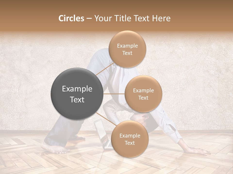 Male Practicing Fun PowerPoint Template