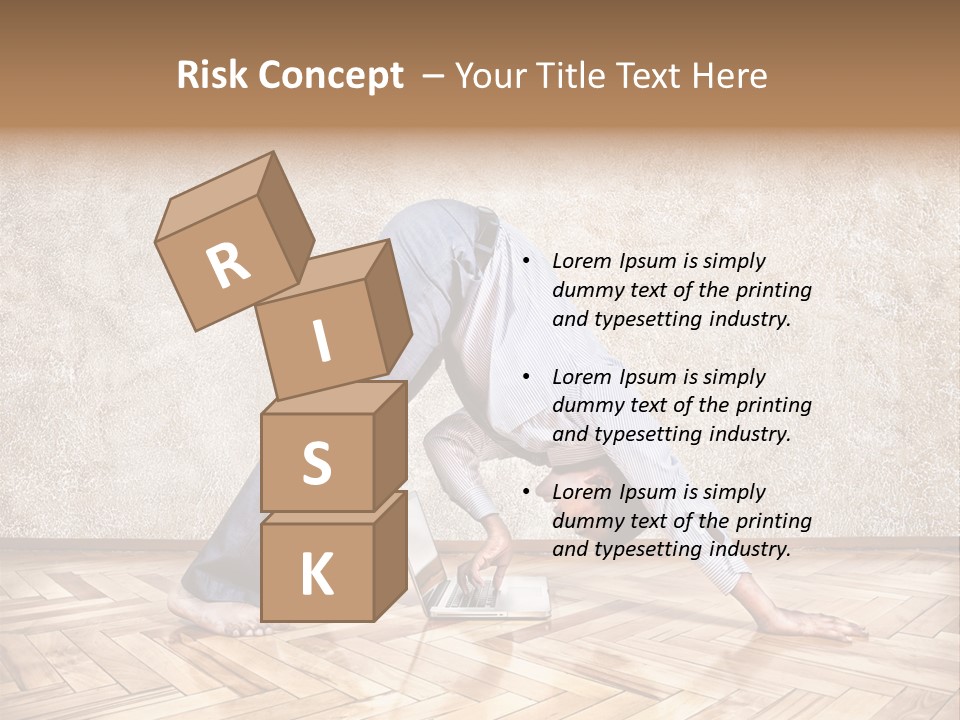 Male Practicing Fun PowerPoint Template