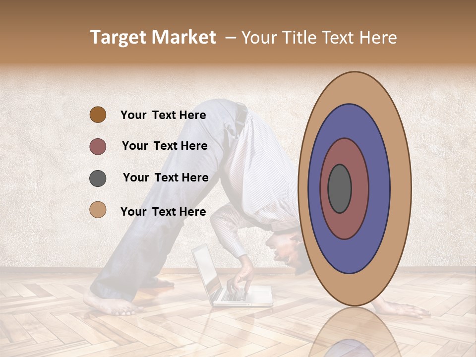 Male Practicing Fun PowerPoint Template