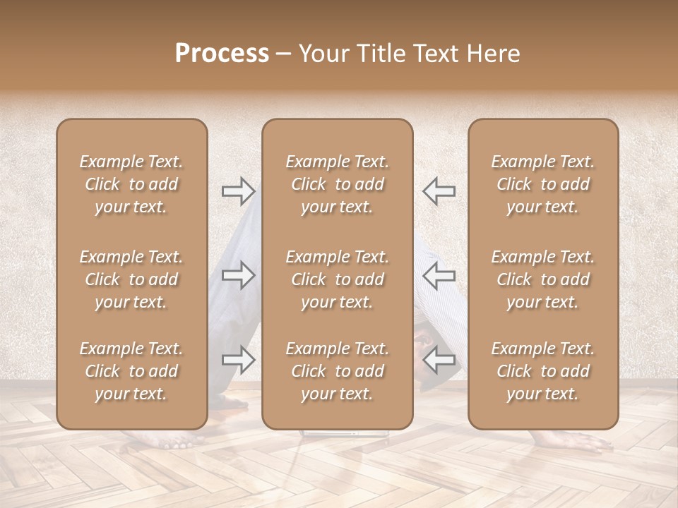 Male Practicing Fun PowerPoint Template