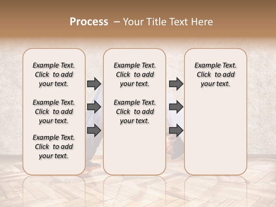 Male Practicing Fun PowerPoint Template