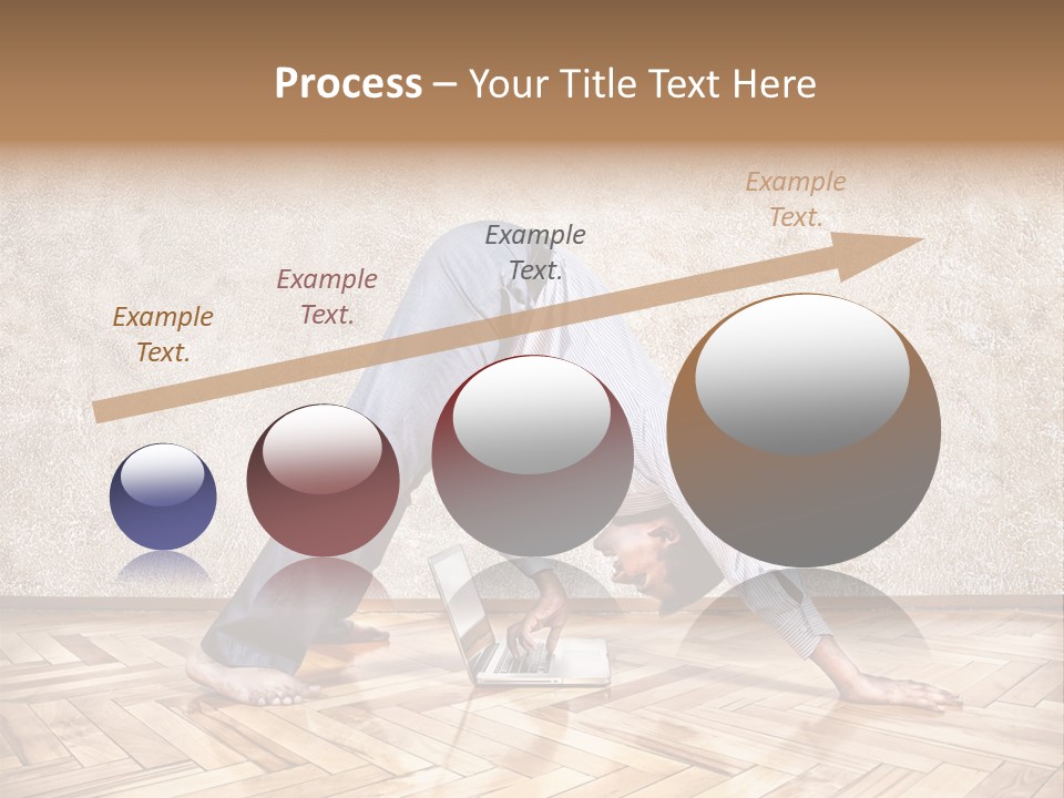 Male Practicing Fun PowerPoint Template