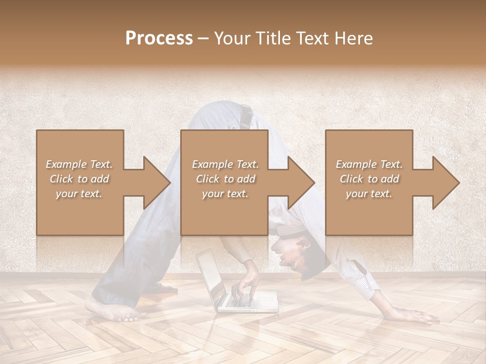 Male Practicing Fun PowerPoint Template