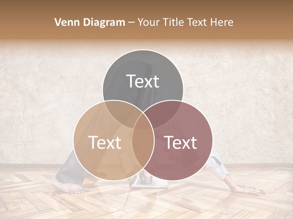 Male Practicing Fun PowerPoint Template