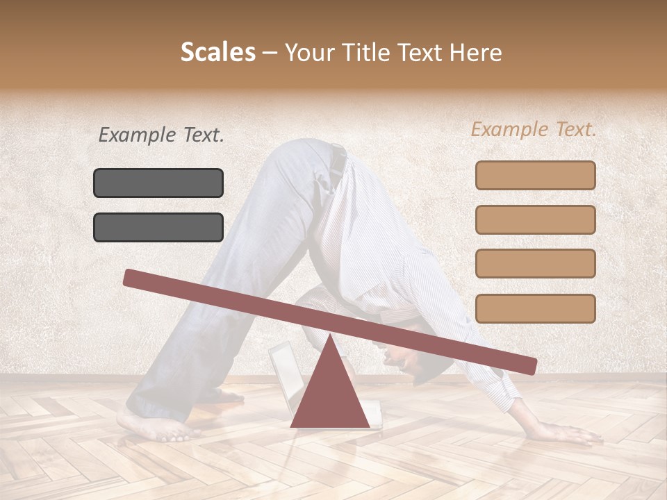 Male Practicing Fun PowerPoint Template