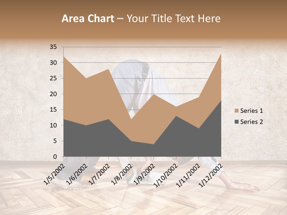 Male Practicing Fun PowerPoint Template