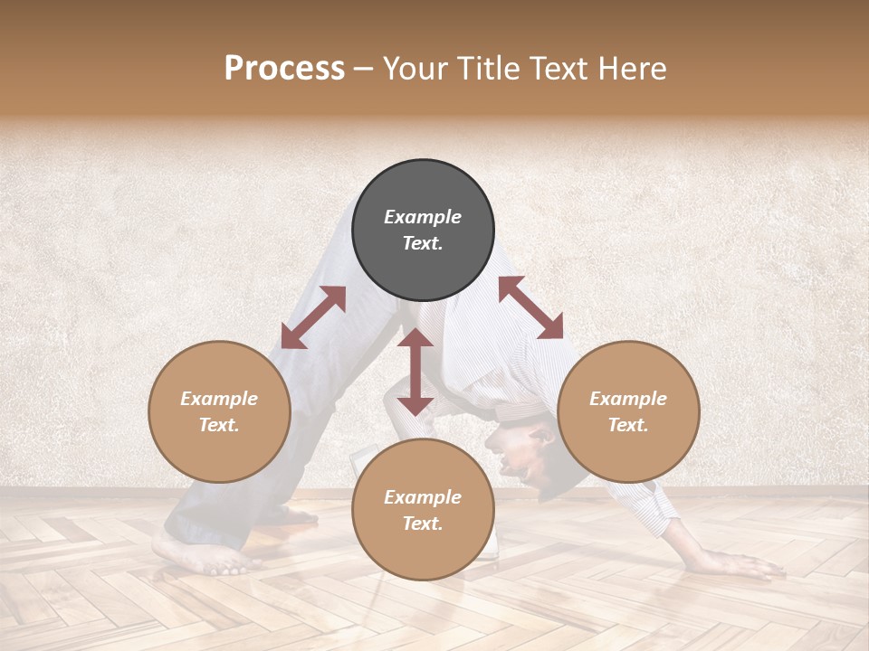 Male Practicing Fun PowerPoint Template
