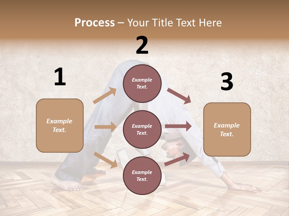 Male Practicing Fun PowerPoint Template