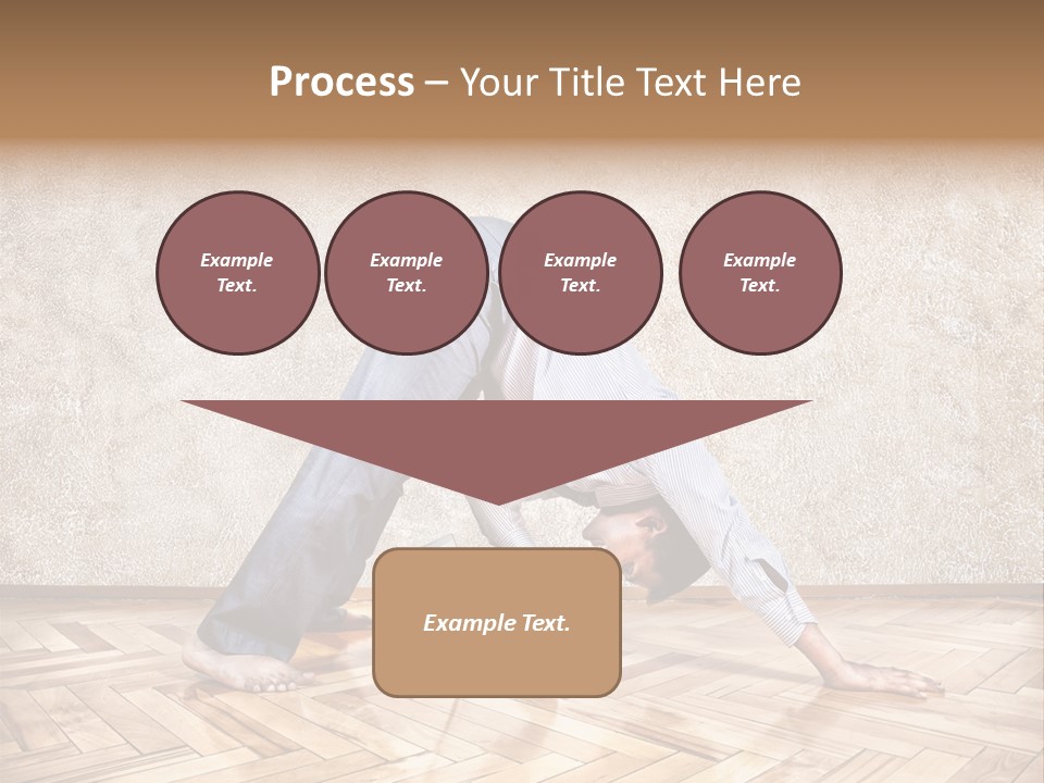 Male Practicing Fun PowerPoint Template