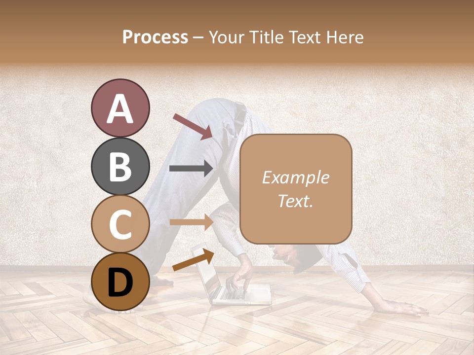 Male Practicing Fun PowerPoint Template