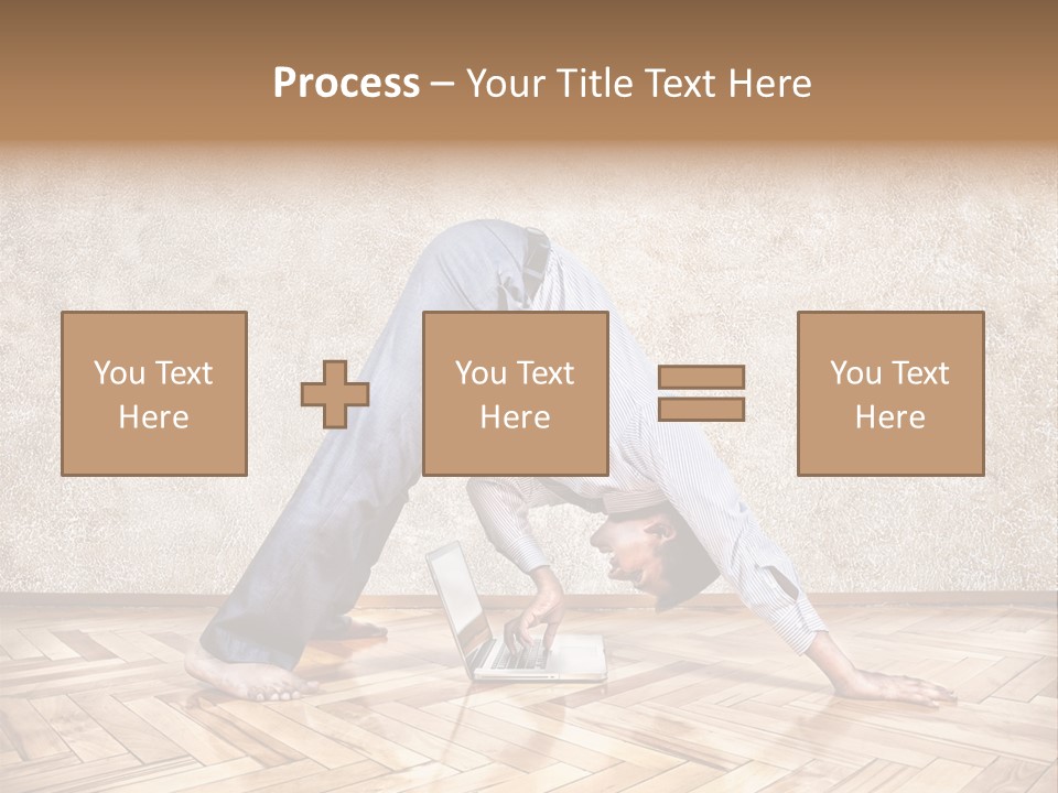 Male Practicing Fun PowerPoint Template