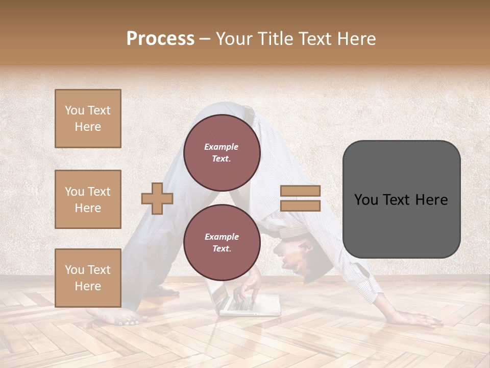 Male Practicing Fun PowerPoint Template
