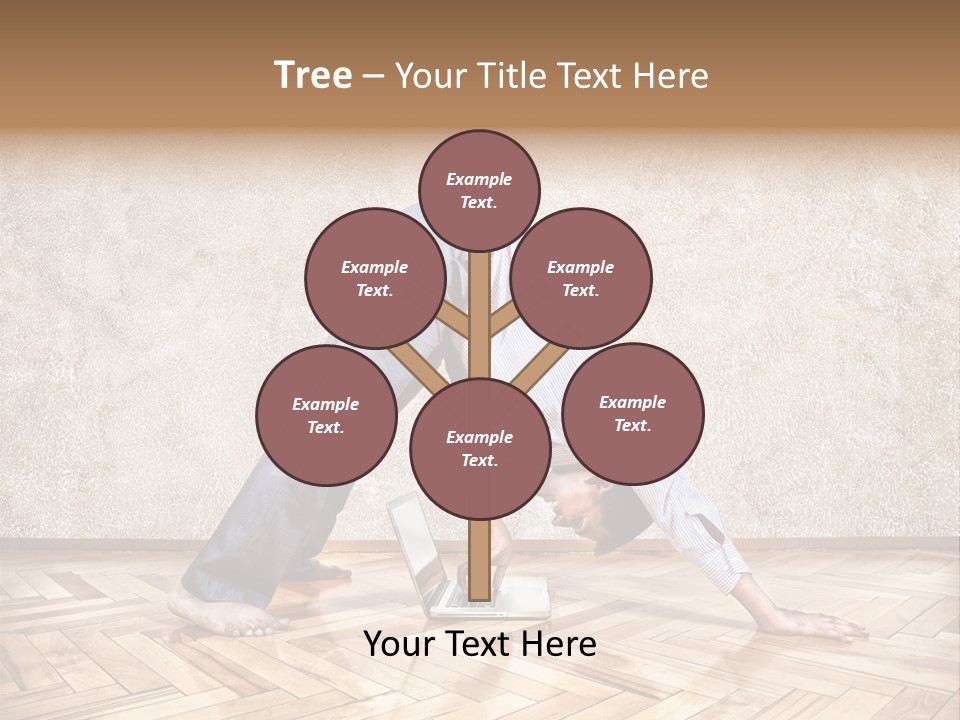 Male Practicing Fun PowerPoint Template