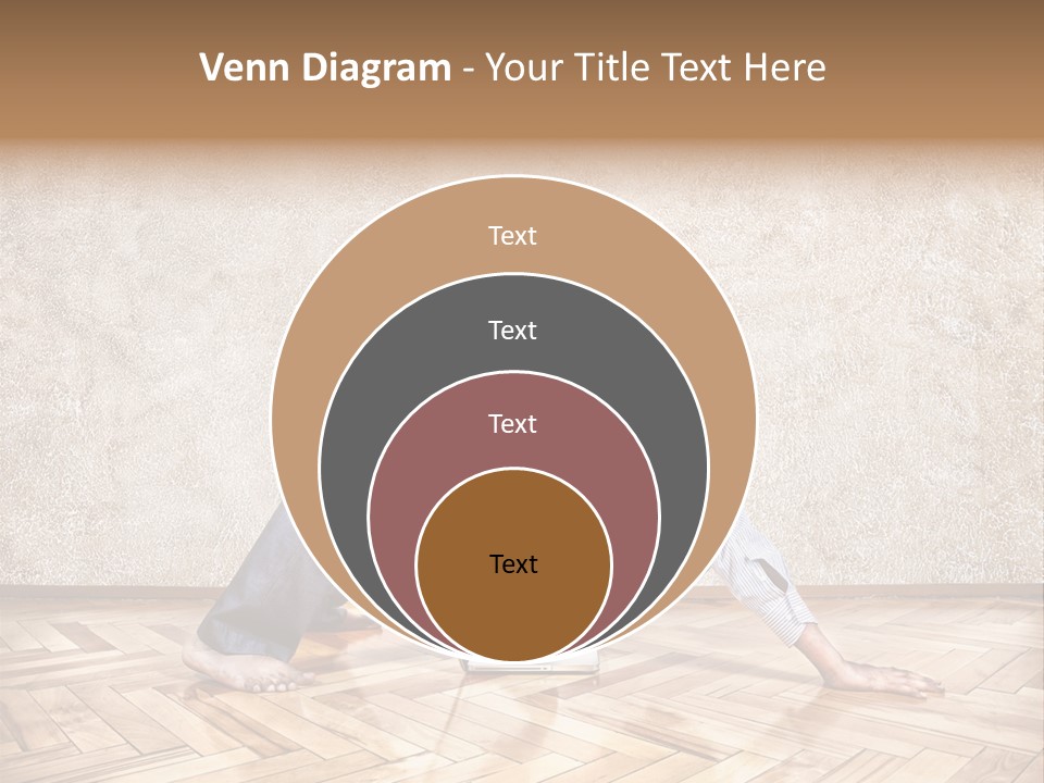 Male Practicing Fun PowerPoint Template