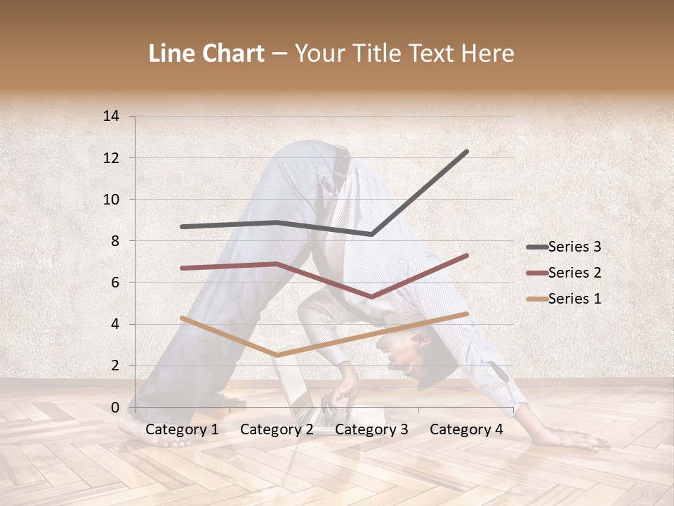 Male Practicing Fun PowerPoint Template