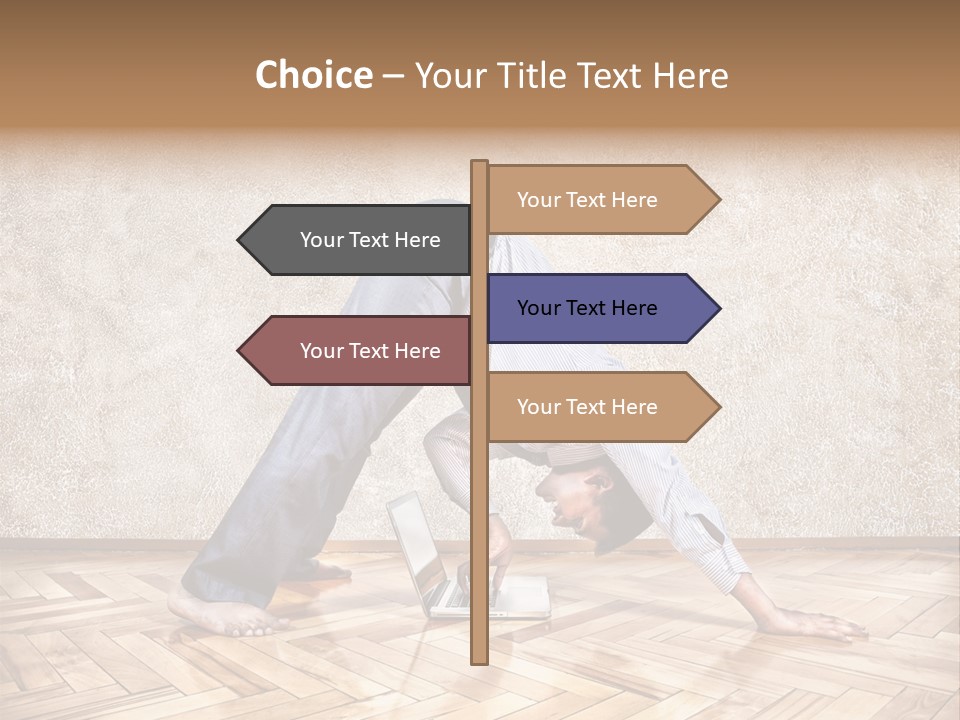 Male Practicing Fun PowerPoint Template