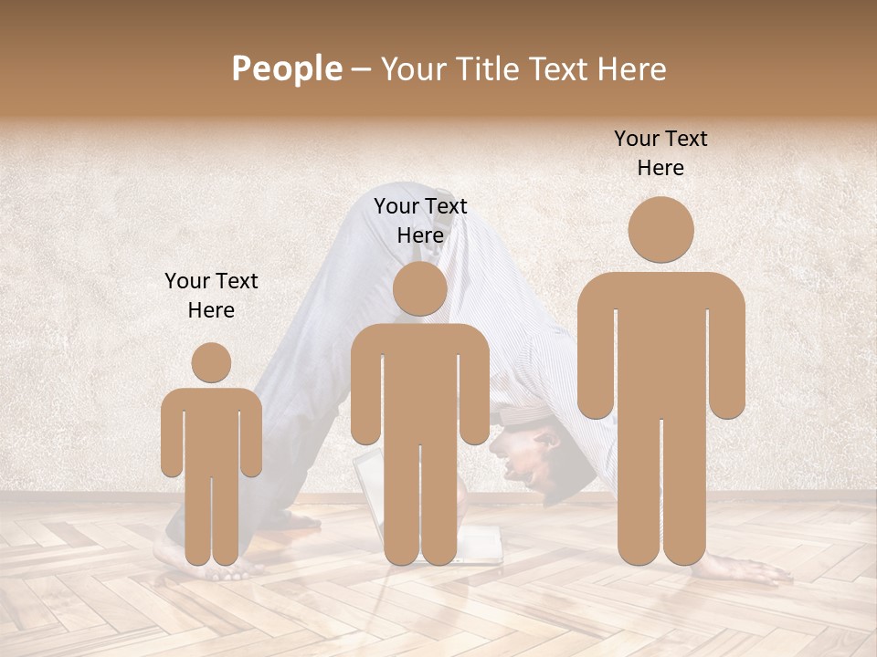 Male Practicing Fun PowerPoint Template