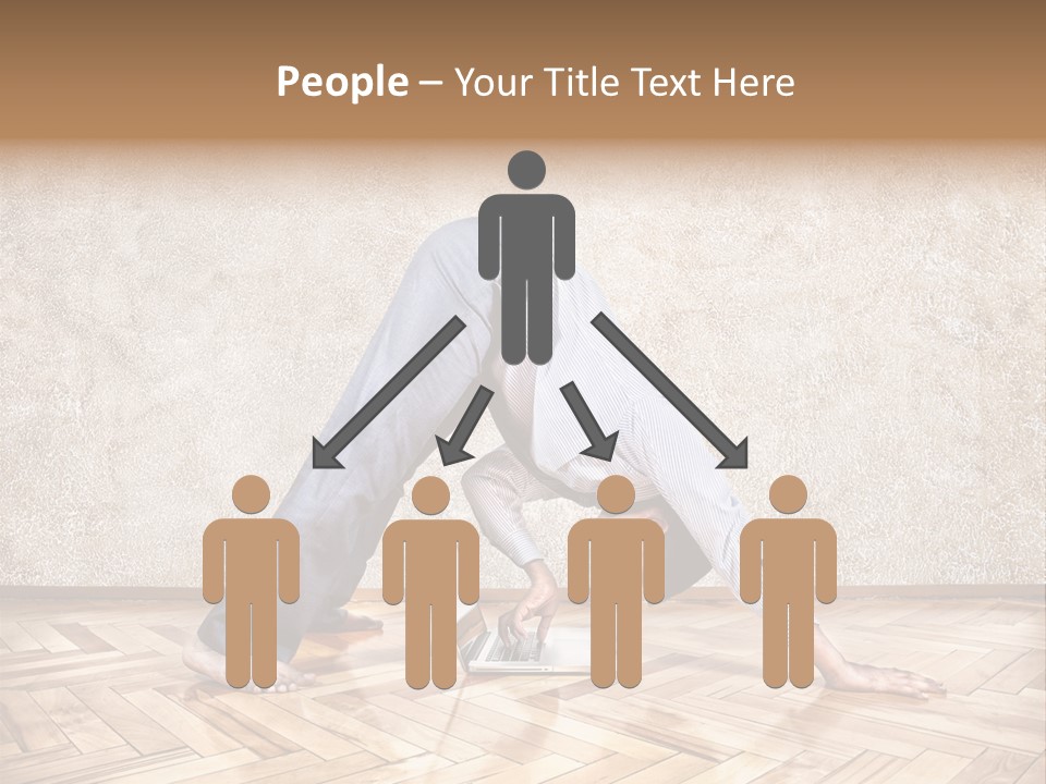 Male Practicing Fun PowerPoint Template