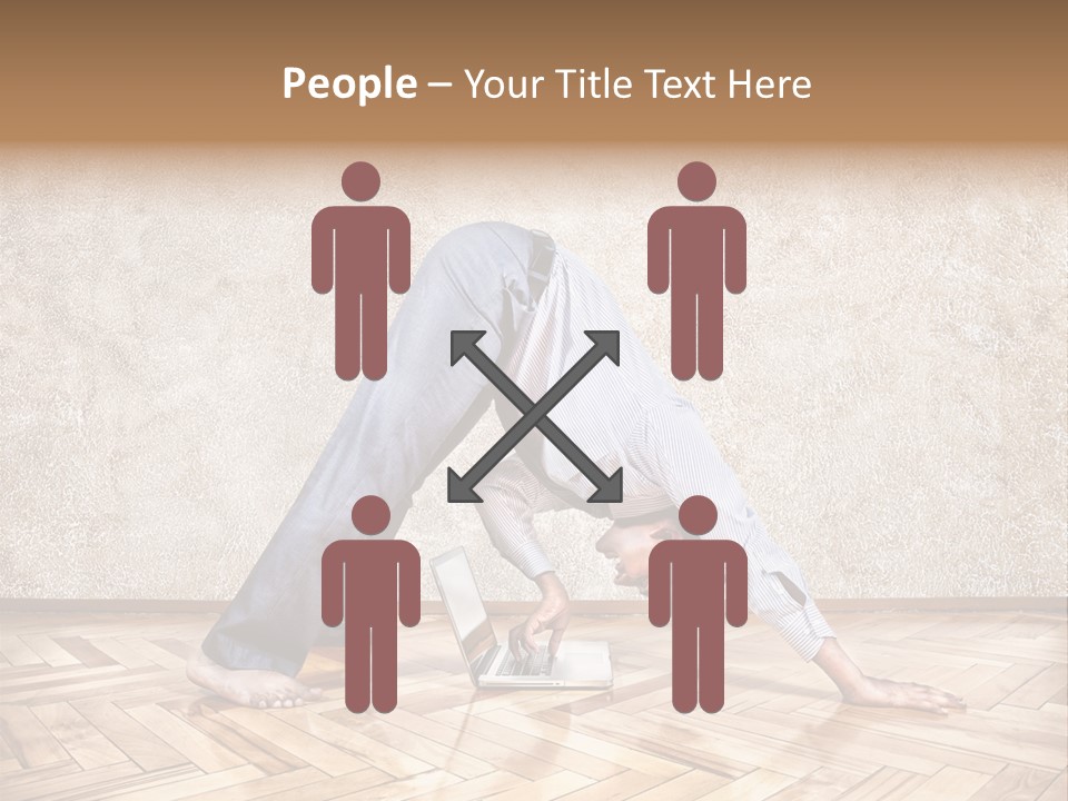 Male Practicing Fun PowerPoint Template