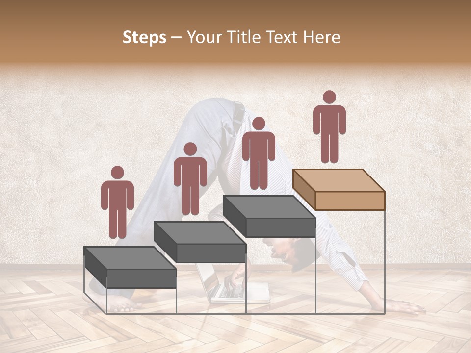 Male Practicing Fun PowerPoint Template