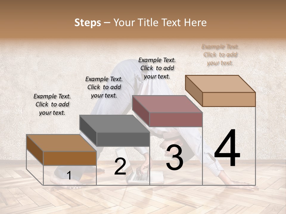Male Practicing Fun PowerPoint Template