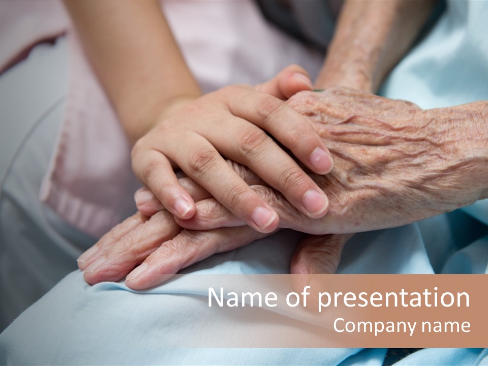 Elder Aged Wrinkled PowerPoint Template