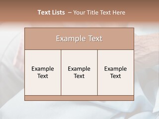 Elder Aged Wrinkled PowerPoint Template
