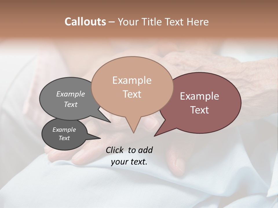 Elder Aged Wrinkled PowerPoint Template